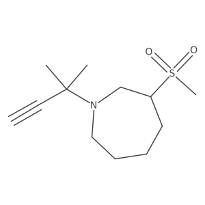 3-Methanesulfonyl-1-(2-methylbut-3-yn-2-yl)azepane Structure