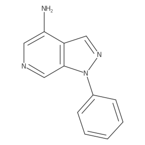 1-phenyl-1H-pyrazolo[3,4-c]pyridin-4-amine结构式