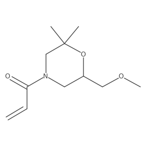 1-[6-(Methoxymethyl)-2,2-dimethylmorpholin-4-yl]prop-2-en-1-one Structure