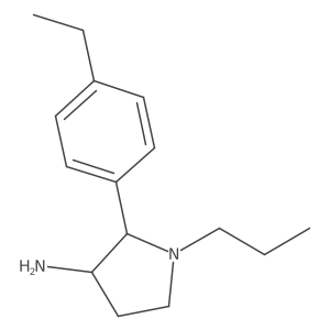 2-(4-Ethylphenyl)-1-propylpyrrolidin-3-amine Structure