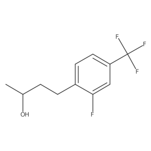 (2S)-4-[2-fluoro-4-(trifluoromethyl)phenyl]butan-2-ol结构式