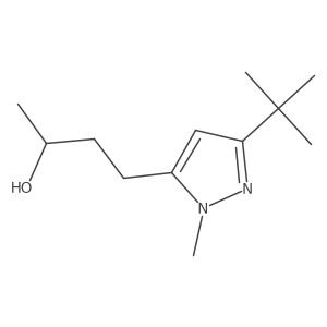 (2S)-4-(3-tert-butyl-1-methyl-1H-pyrazol-5-yl)butan-2-ol Structure