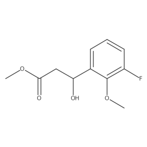 methyl (3R)-3-(3-fluoro-2-methoxyphenyl)-3-hydroxypropanoate结构式