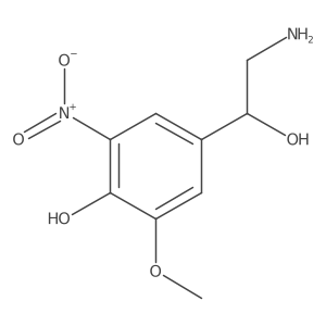 4-[(1R)-2-amino-1-hydroxyethyl]-2-methoxy-6-nitrophenol Structure