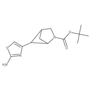 tert-butyl (1S,4R)-5-(2-amino-1,3-thiazol-4-yl)-2-azabicyclo[2.1.1]hexane-2-carboxylate Structure
