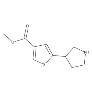 Methyl 5-(pyrrolidin-3-yl)thiophene-3-carboxylate Structure