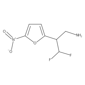 3,3-Difluoro-2-(5-nitrofuran-2-yl)propan-1-amine Structure