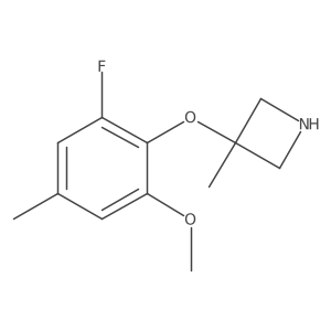 3-(2-Fluoro-6-methoxy-4-methylphenoxy)-3-methylazetidine结构式