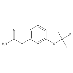 2-{3-[(Trifluoromethyl)sulfanyl]phenyl}ethanethioamide Structure