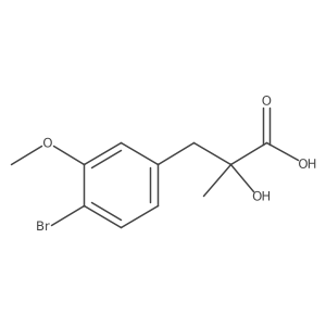 3-(4-Bromo-3-methoxyphenyl)-2-hydroxy-2-methylpropanoic acid结构式