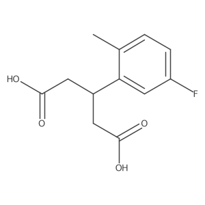 3-(5-Fluoro-2-methylphenyl)pentanedioic acid结构式