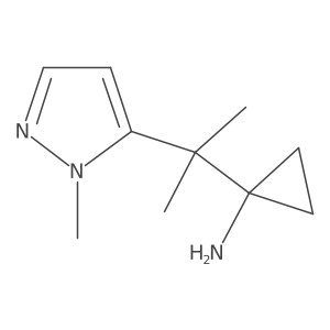 1-[2-(1-methyl-1H-pyrazol-5-yl)propan-2-yl]cyclopropan-1-amine Structure