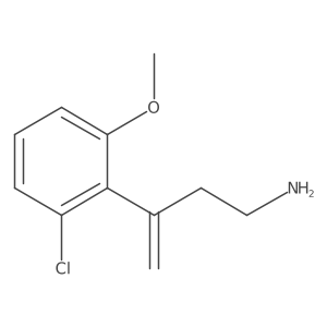 3-(2-Chloro-6-methoxyphenyl)but-3-en-1-amine结构式