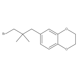 6-(3-Bromo-2,2-dimethylpropyl)-2,3-dihydro-1,4-benzodioxine结构式