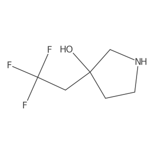3-(2,2,2-Trifluoroethyl)pyrrolidin-3-OL Structure