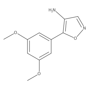 5-(3,5-Dimethoxyphenyl)-1,2-oxazol-4-amine结构式