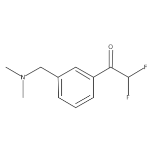 1-{3-[(Dimethylamino)methyl]phenyl}-2,2-difluoroethan-1-one Structure