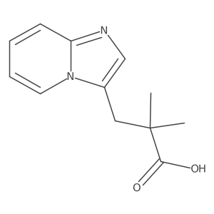 3-{Imidazo[1,2-a]pyridin-3-yl}-2,2-dimethylpropanoic acid结构式