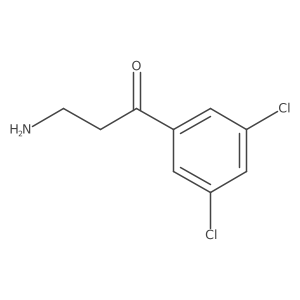 3-Amino-1-(3,5-dichlorophenyl)propan-1-one Structure