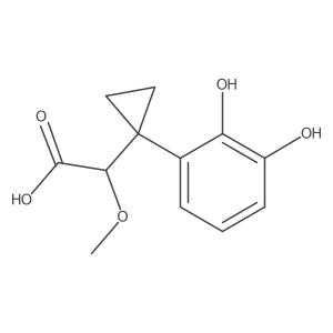 2-[1-(2,3-Dihydroxyphenyl)cyclopropyl]-2-methoxyacetic acid结构式