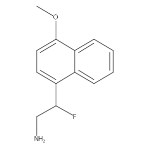 2-Fluoro-2-(4-methoxynaphthalen-1-yl)ethan-1-amine结构式