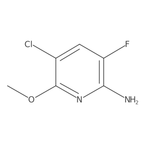 5-Chloro-3-fluoro-6-methoxy-2-pyridinamine结构式
