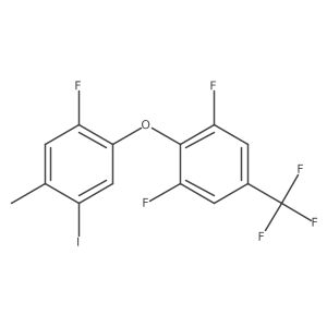 1,3-Difluoro-2-(2-fluoro-5-iodo-4-methyl-phenoxy)-5-(trifluoromethyl)benzene Structure