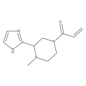 1-[3-(1H-imidazol-2-yl)-4-methylpiperazin-1-yl]prop-2-en-1-one结构式
