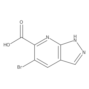 5-Bromo-1H-pyrazolo[3,4-b]pyridine-6-carboxylic acid Structure