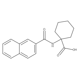 1-[(2-Naphthylcarbonyl)amino]cyclohexanecarboxylic acid Structure