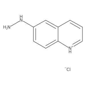 6-Hydrazinylquinolin-1-ium chloride结构式