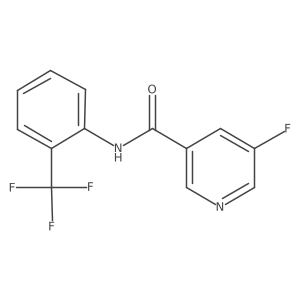 5-fluoro-N-[2-(trifluoromethyl)phenyl]pyridine-3-carboxamide Structure