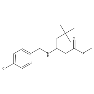 Methyl 3-{[(4-chlorophenyl)methyl]amino}-5,5-dimethylhexanoate Structure