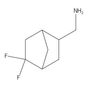 rac-[(1R,2R,4R)-5,5-difluorobicyclo[2.2.1]heptan-2-yl]methanamine Structure