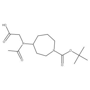 2-(N-{1-[(tert-butoxy)carbonyl]azepan-4-yl}acetamido)acetic acid Structure