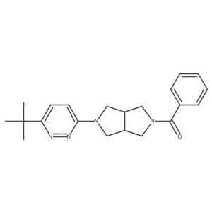 3-{5-Benzoyl-octahydropyrrolo[3,4-c]pyrrol-2-yl}-6-tert-butylpyridazine Structure