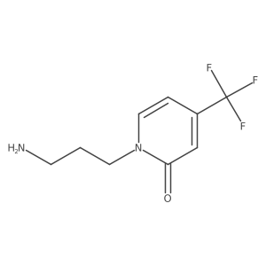 1-(3-Aminopropyl)-4-(trifluoromethyl)-1,2-dihydropyridin-2-one结构式