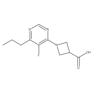 1-(5-Fluoro-6-propylpyrimidin-4-yl)azetidine-3-carboxylic acid Structure