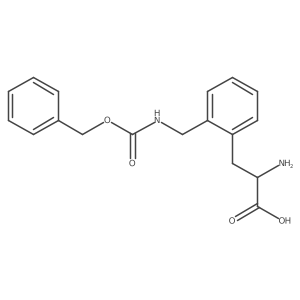 2-Amino-3-[2-({[(benzyloxy)carbonyl]amino}methyl)phenyl]propanoic acid结构式