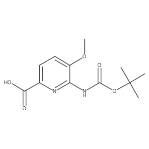 6-{[(Tert-butoxy)carbonyl]amino}-5-methoxypyridine-2-carboxylic acid Structure