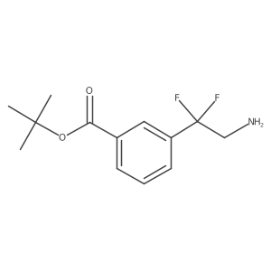 Tert-butyl 3-(2-amino-1,1-difluoroethyl)benzoate结构式