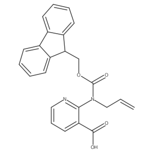2-({[(9H-fluoren-9-yl)methoxy]carbonyl}(prop-2-en-1-yl)amino)pyridine-3-carboxylic acid结构式