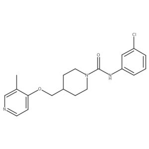 N-(3-chlorophenyl)-4-{[(3-methylpyridin-4-yl)oxy]methyl}piperidine-1-carboxamide Structure