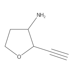 rac-(2R,3R)-2-ethynyloxolan-3-amine Structure