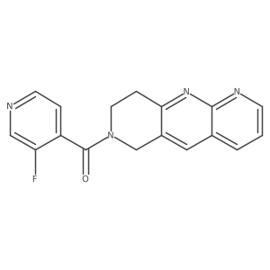 3-fluoro-4-{6H,7H,8H,9H-pyrido[2,3-b]1,6-naphthyridine-7-carbonyl}pyridine Structure