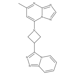 1-{5-Methyl-[1,2,4]triazolo[1,5-a]pyrimidin-7-yl}-3-{[1,2,4]triazolo[4,3-a]pyridin-3-yl}azetidine Structure