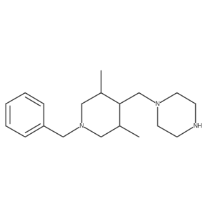 1-[[(3R,5R)-1-benzyl-3,5-dimethyl-4-piperidyl]methyl]piperazine结构式