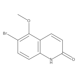 6-bromo-5-methoxy-2(1H)-Quinolinone结构式