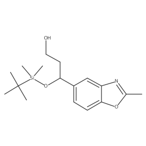 (I(3)S)-I(3)-[[(1,1-Dimethylethyl)dimethylsilyl]oxy]-2-methyl-5-benzoxazolepropanol Structure