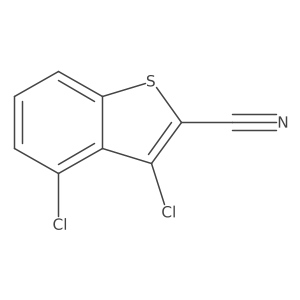 3,4-Dichloro-1-benzothiophene-2-carbonitrile结构式
